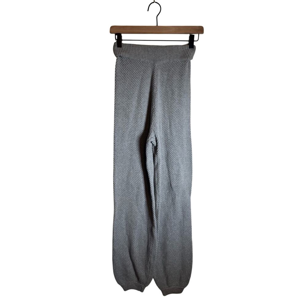 KLESIS comfy chunky knit coastal grandma cozy gray joggers S